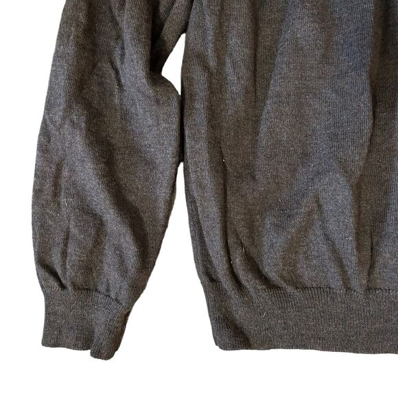 Brooks Brothers 346 Sweater Size Large Men's Brown Merino Wool V-Neck Pullover - Picture 6 of 6